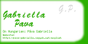 gabriella pava business card